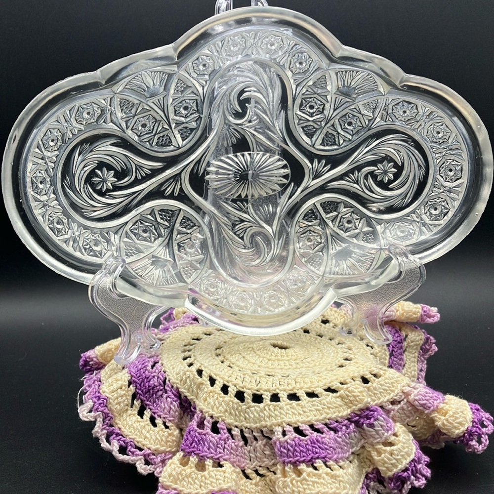 1915 Antigue EAPG Relish Tray-